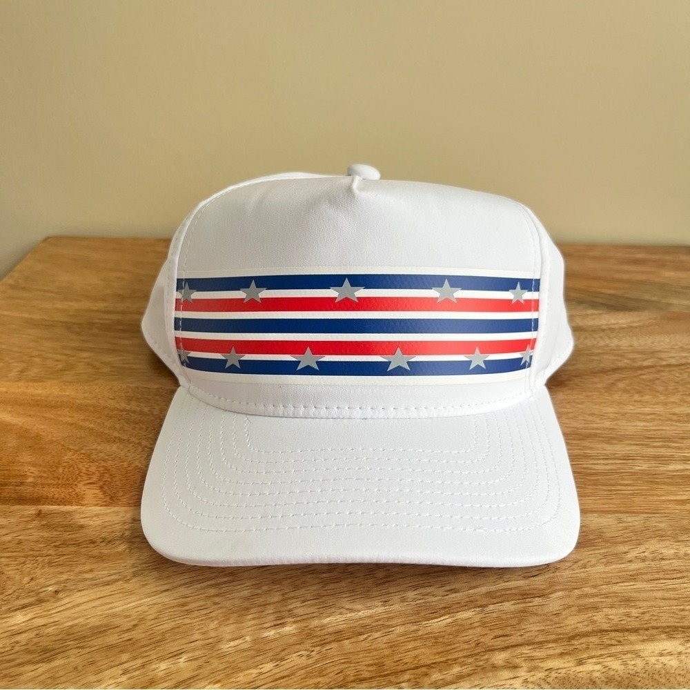 Srixon‎ Hat Men's Stars Stripes Red White and Blue Golf Athletic USA America Cap